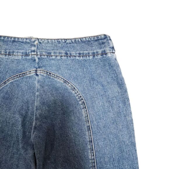 Levis Vintage Y2K RARE HTF Red Tab Sz 7 Groovy Zipper Flare Jeans - Picture 12 of 15